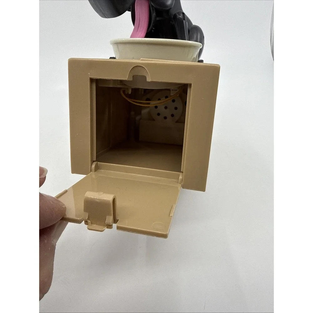 Black Lab Coin Bank Animated Puppy Dog Battery Operated Tested Choken-Bako